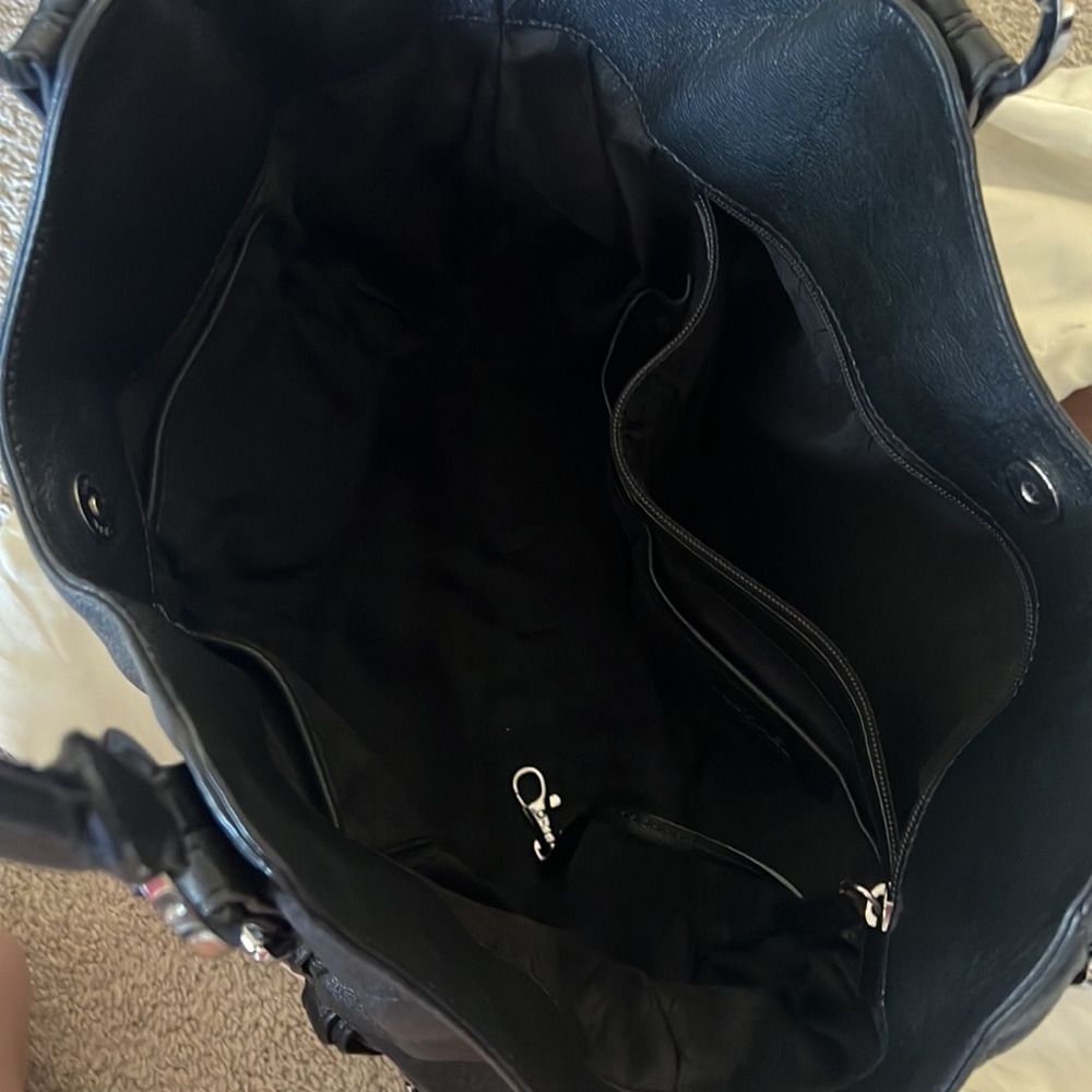 Michael Kors Black Leather Satchel Bag - Picture 4 of 5